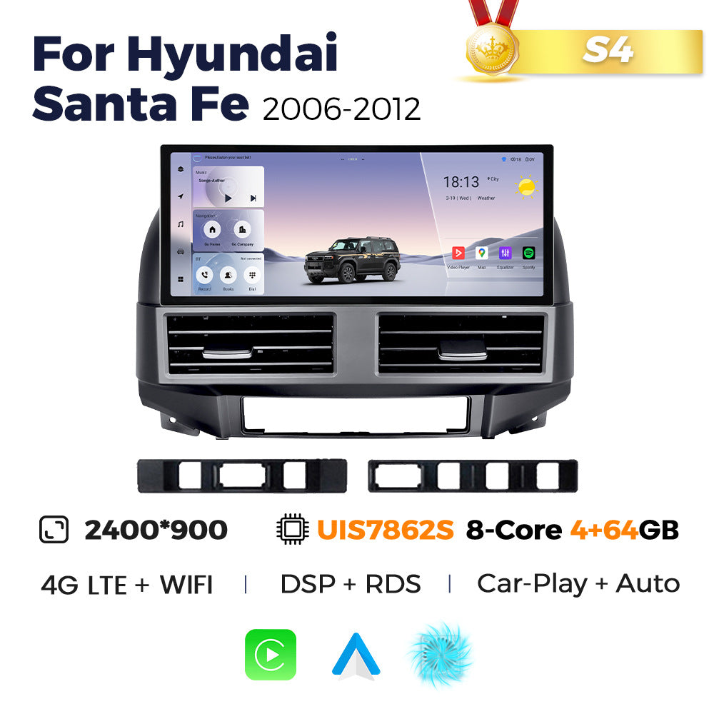Suitable for hyundai santa fe 2006-2012 old santa fe 12.3inch android vertical screen navigator