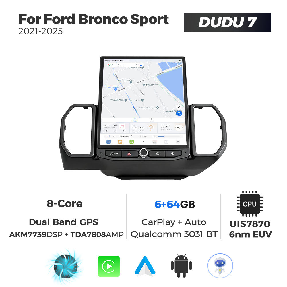 Suitable for 12" ford bronco sport 21-25 ford bronco dudu7 vertical screen android car machine