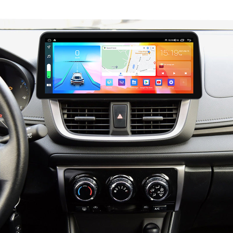Suitable for Toyota vios Vios modified Android central control car navigation all-in-one machine 12.3 inch vertical screen 6 + 128G