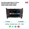 Applicable to Mercedes-Benz C-Class W203 2005-2009 Android large-screen central control navigation radio button special machine