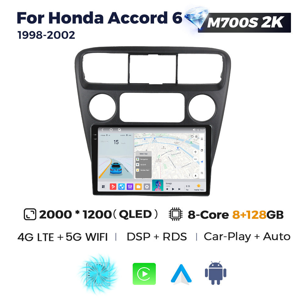 Suitable for 98-02 honda sixth generation accord accord6 android large screen car navigation wireless carplay