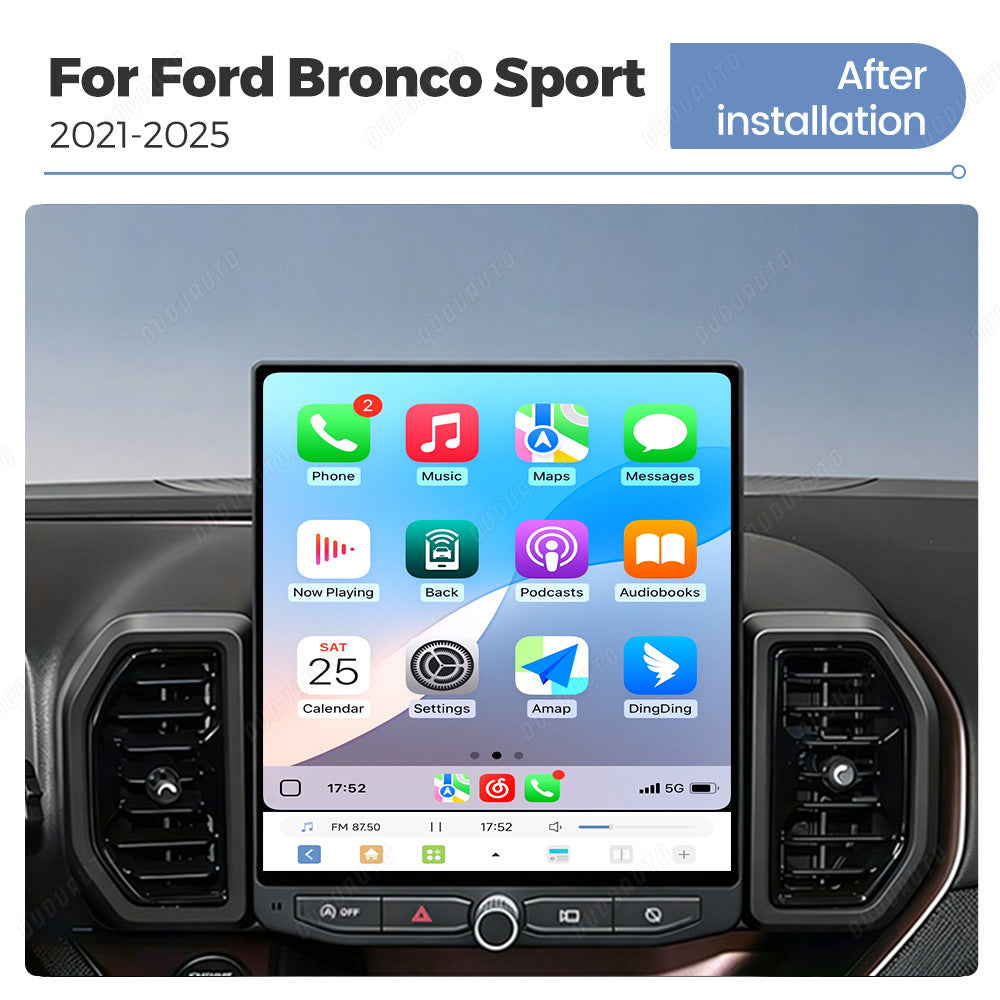 Suitable for 12" ford bronco sport 21-25 ford bronco dudu7 vertical screen android car machine