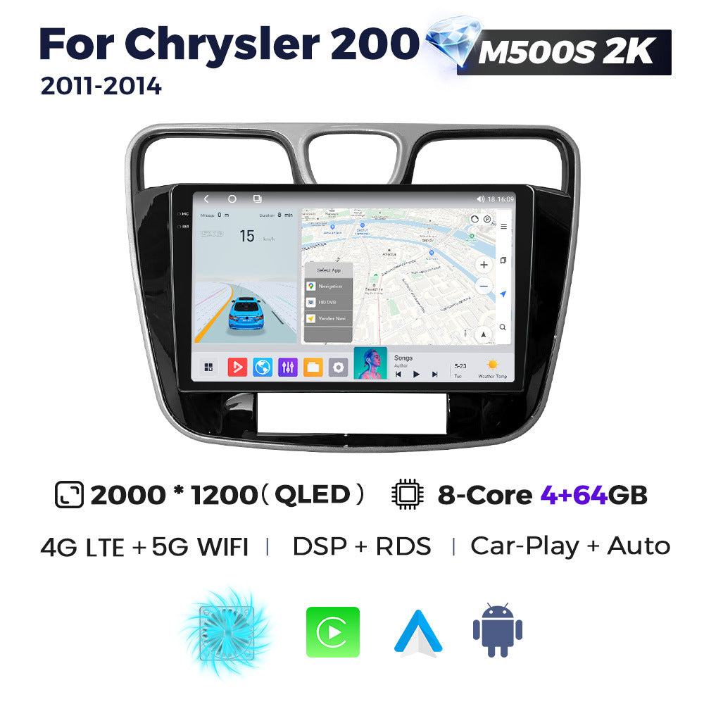 Suitable for chrysler 200 2011- 2014 dodge chrysler 200 large screen android car navigation