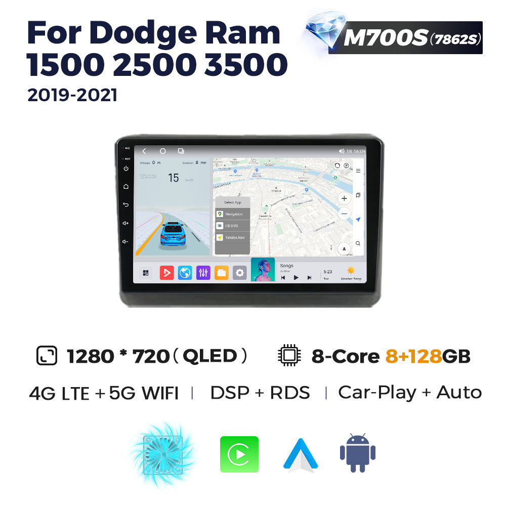 Suitable for dodge ram 1500 2500 3500 2019-2021 manual ac ram android navigation