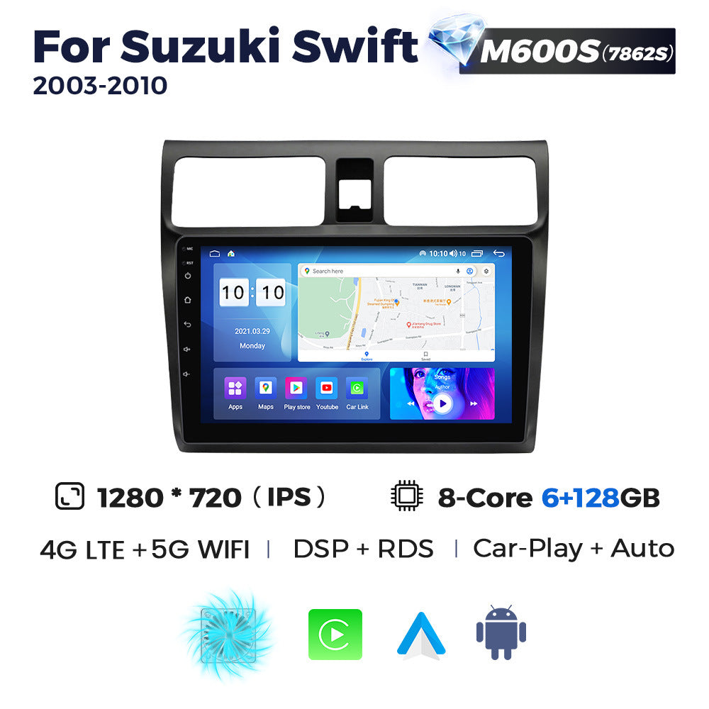 Compatible with Suzuki Swift 2003-2010 Android large screen, central control navigation, Bluetooth CarPlay