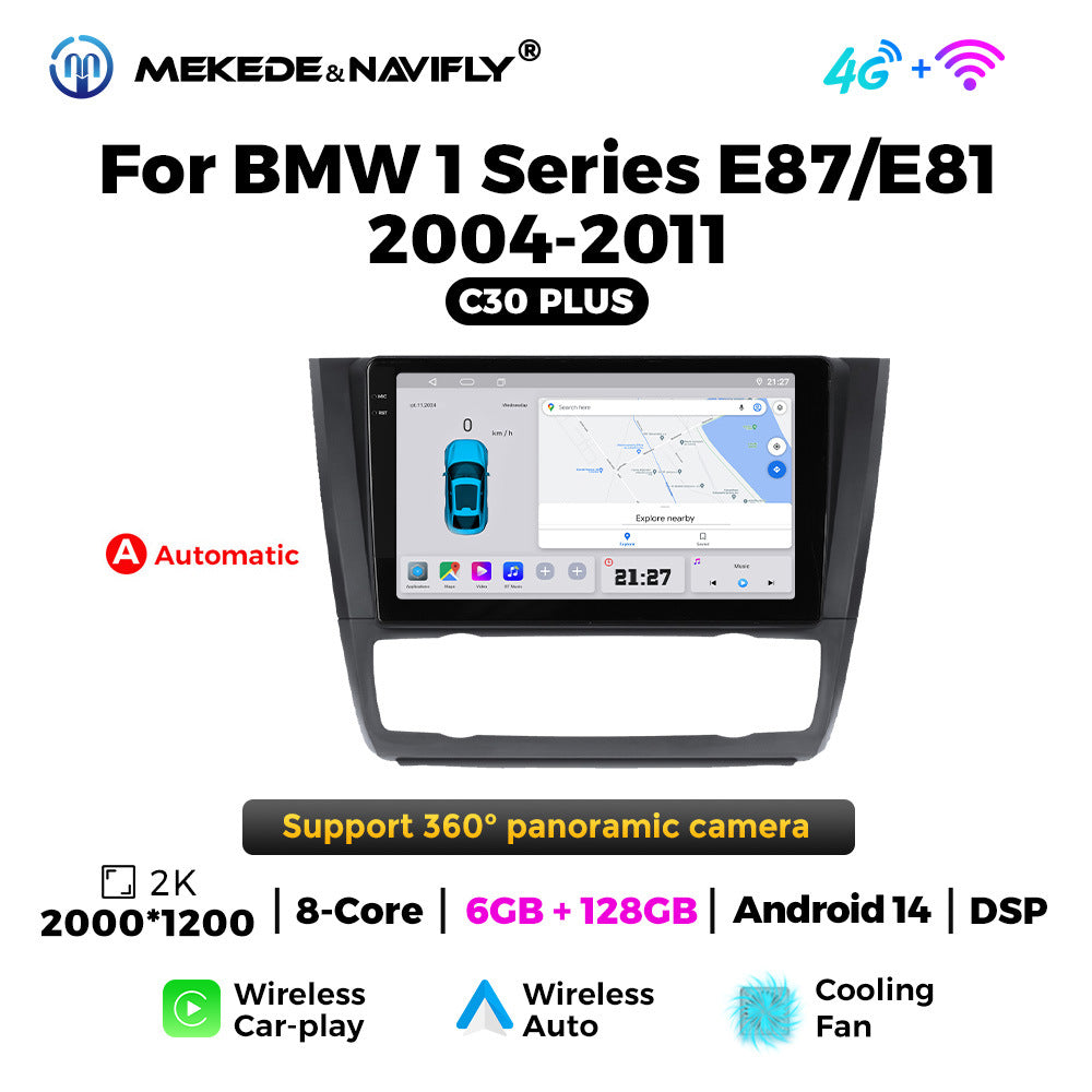 Applicable to BMW E87 2004-2011 Android large screen central control car navigation radio screen carplay