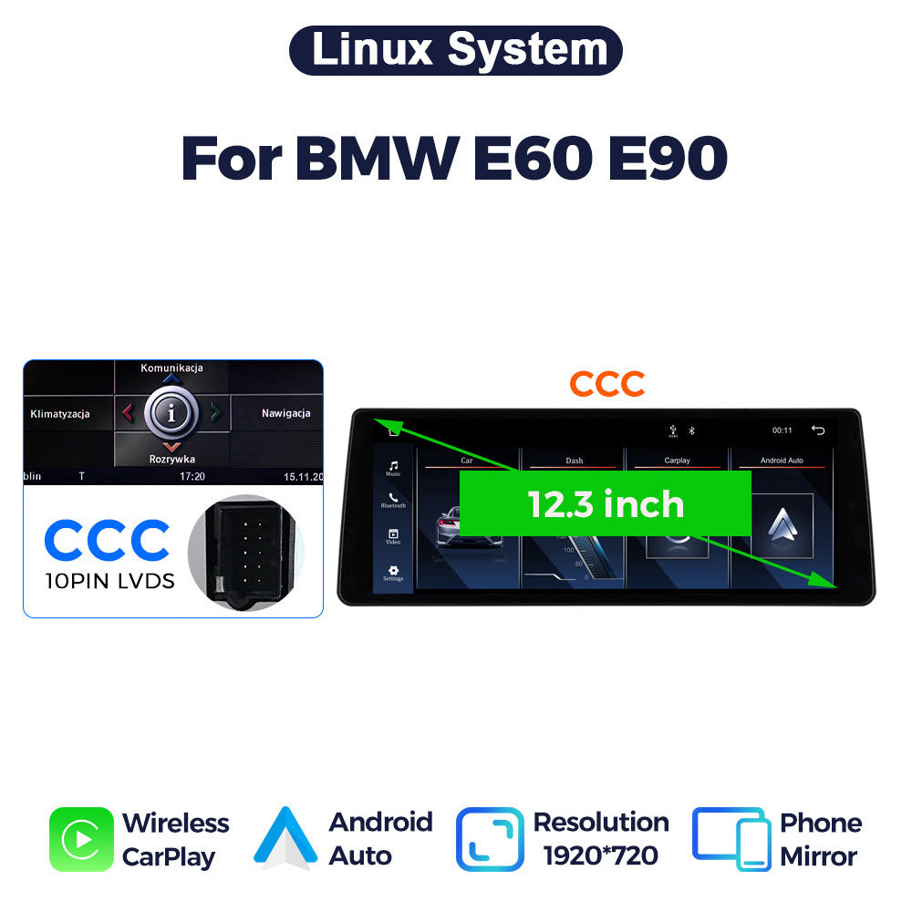Suitable for bmw 5 series e60 3 series e90 cic ccc linux wireless craplay