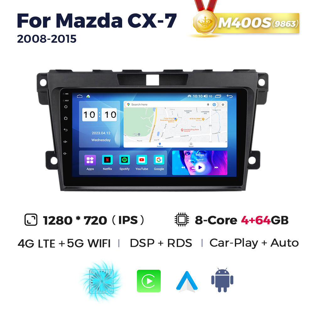 Compatible with Mazda CX-7 08-15 Android Large-Screen Central Control Navigation Radio 8+256G