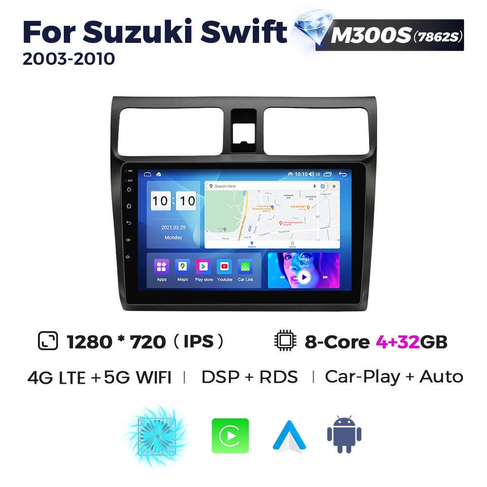 Compatible with Suzuki Swift 2003-2010 Android large screen, central control navigation, Bluetooth CarPlay