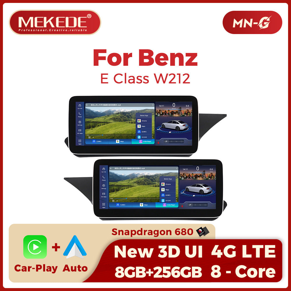 Applicable to Mercedes-Benz E-Class W212 E200 E300 2009-2015 Android large screen central control car navigation Bluetooth