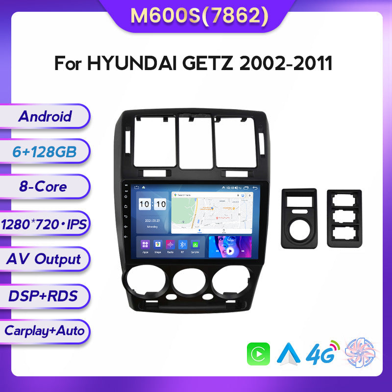 Compatible with the Hyundai AI Getz Jiachi 02-11 Android large-screen central control in-car navigation screen