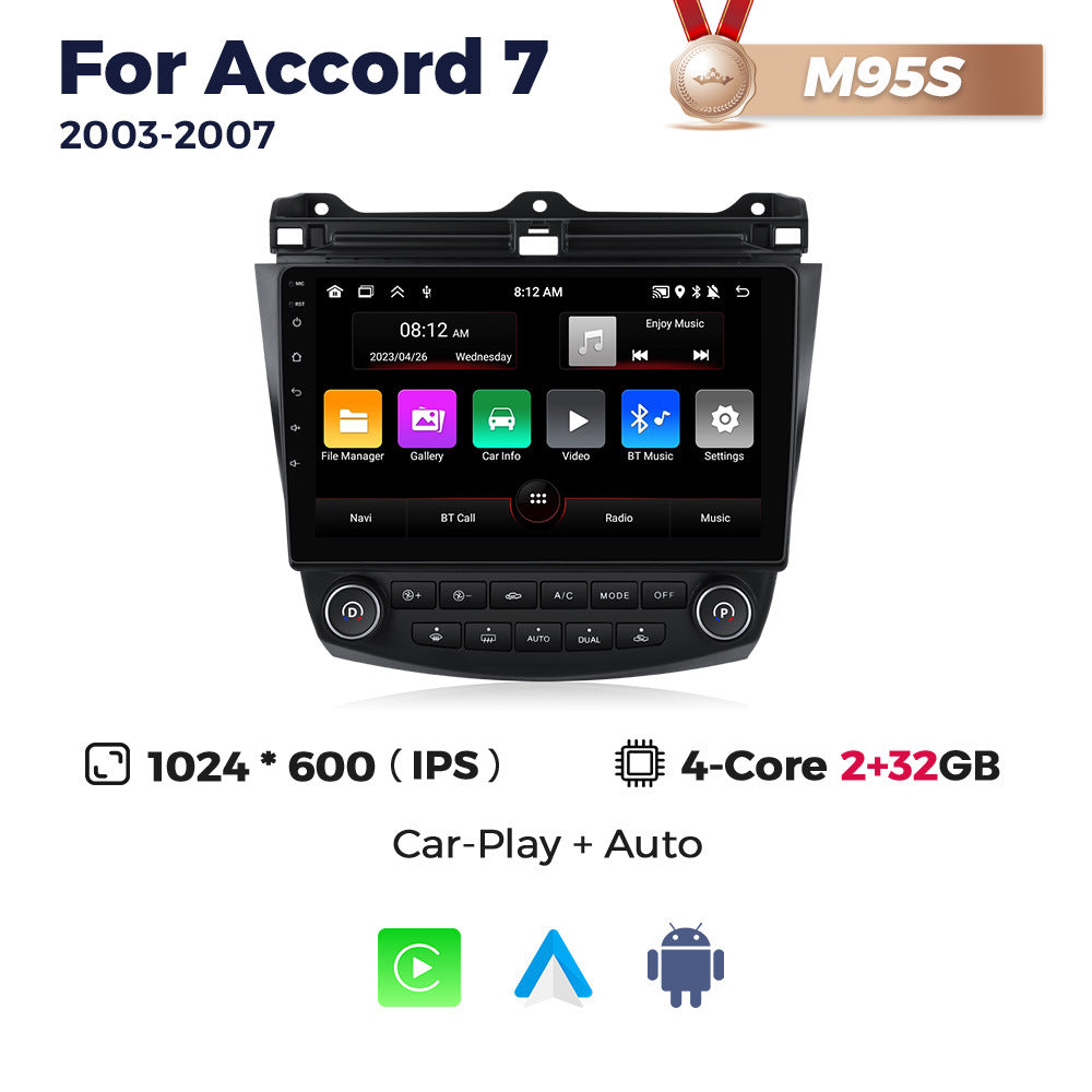 Suitable for 03-07 honda seventh generation accord accord7 android large screen car navigation wireless carplay