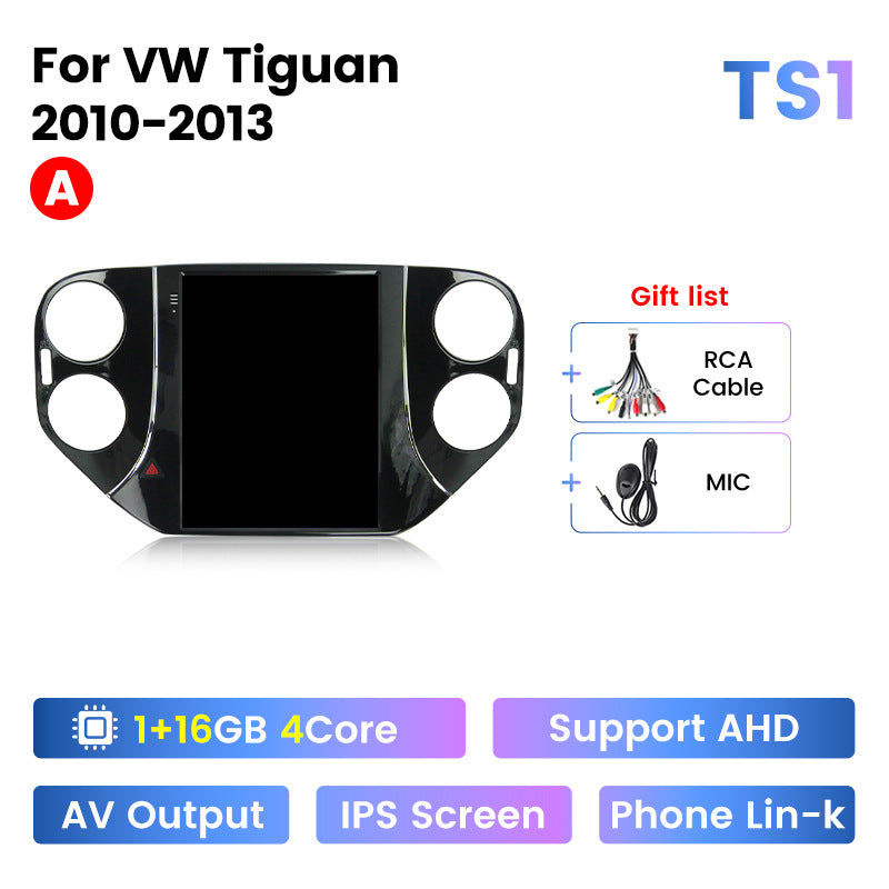 Suitable for 2010-2016 tiguan volkswagen vertical screen android navigation head unit with wireless carplay