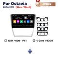 Suitable for skoda octavia android large screen car navigation wireless carplay