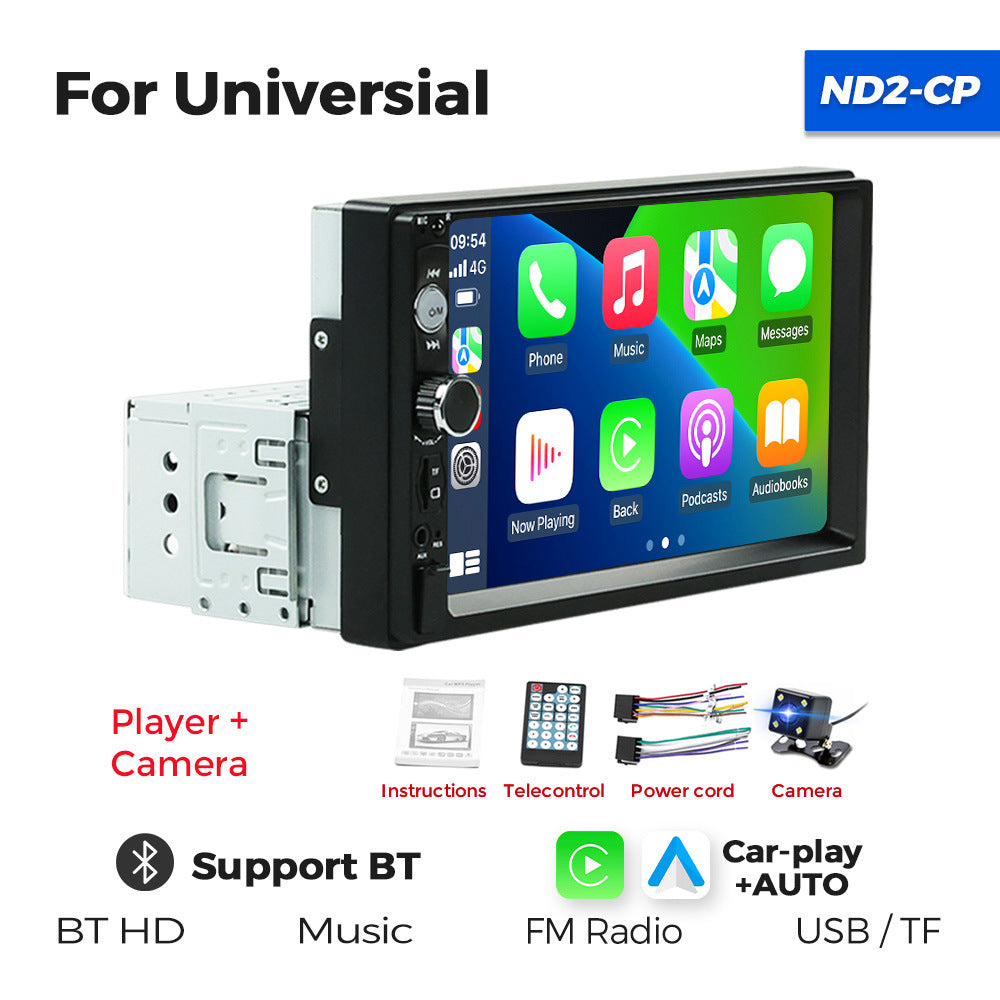 Cross-border dedicated MP3 MP4 MP5 7-inch music multimedia player HD single Bluetooth Carplay
