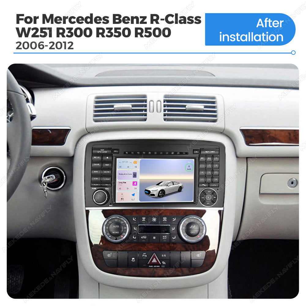 Applicable to Mercedes-Benz R-Class W251 R300 R350 Android large-screen central control navigation radio button special machine