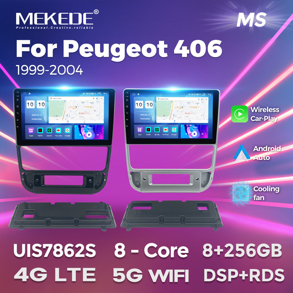Suitable for Peugeot 406 1999-2004 Android large screen central control navigation radio 8 + 256G