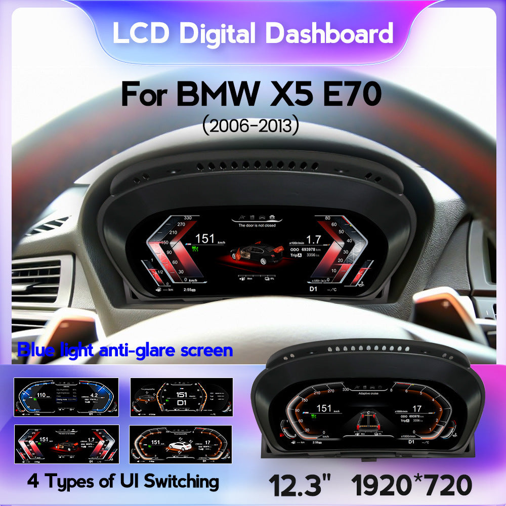 Suitable for bmw x5-e70 cic ccc 2006-2013 original car upgrade restoration lcd instrument display