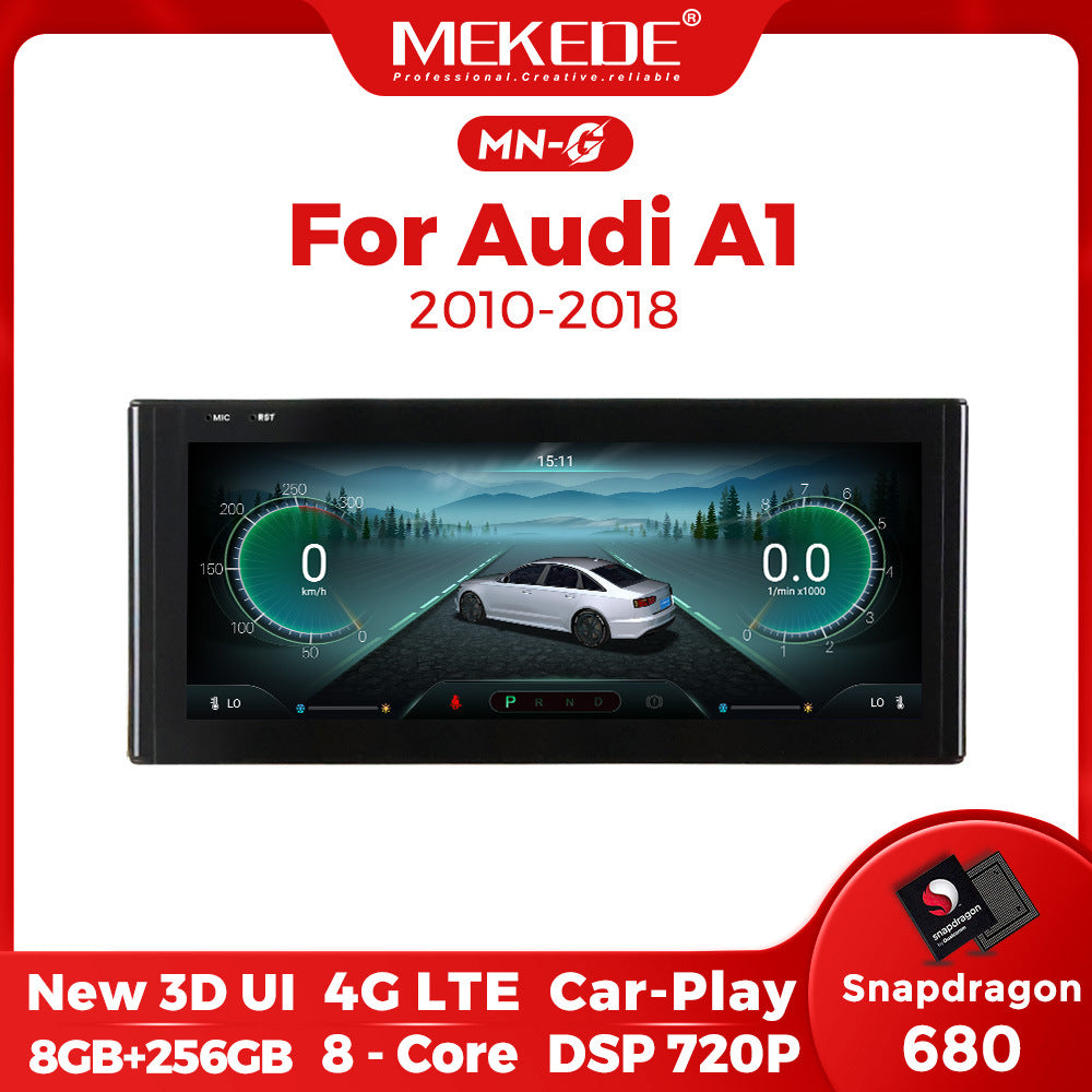 Suitable for audi a1 2010-2018, original car screen upgrade to large screen navigation, qualcomm snapdragon chipset
