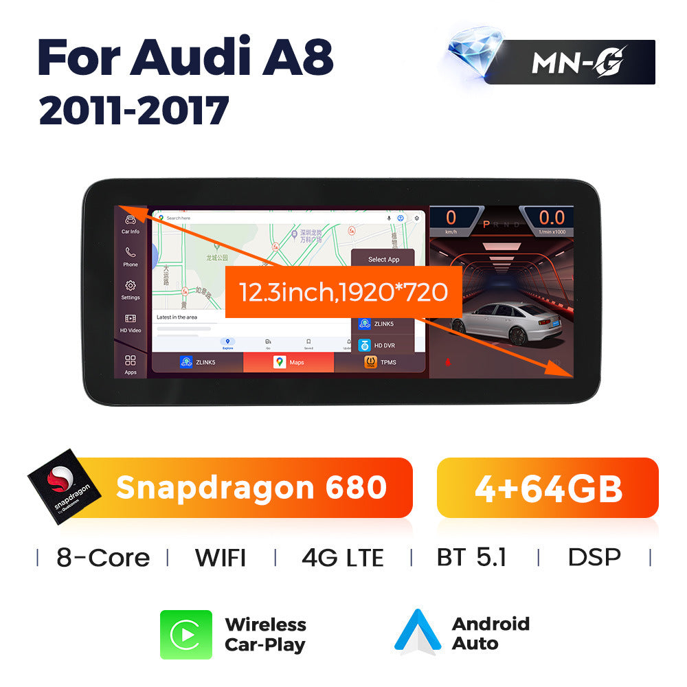 Suitable for audi a8 d4 2011-2017 audi a8 original car screen upgrade and modification large screen android navigation