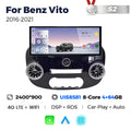 Suitable for benz vito 2016-2021 mercedes-benz vito upgrade restoration 12.3inch android vertical screen navigation