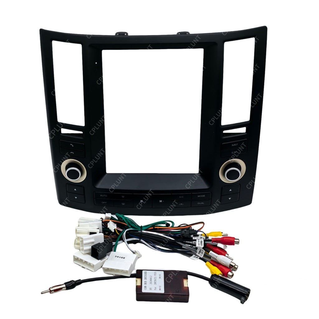 Central control navigation surface frame restoration panel versatile set frame suitable for infiniti fx35 infiniti fx35