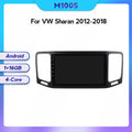 Compatible with the Volkswagen Sharan, 12-18 models, with an Android large screen central control navigation screen 8+128GB