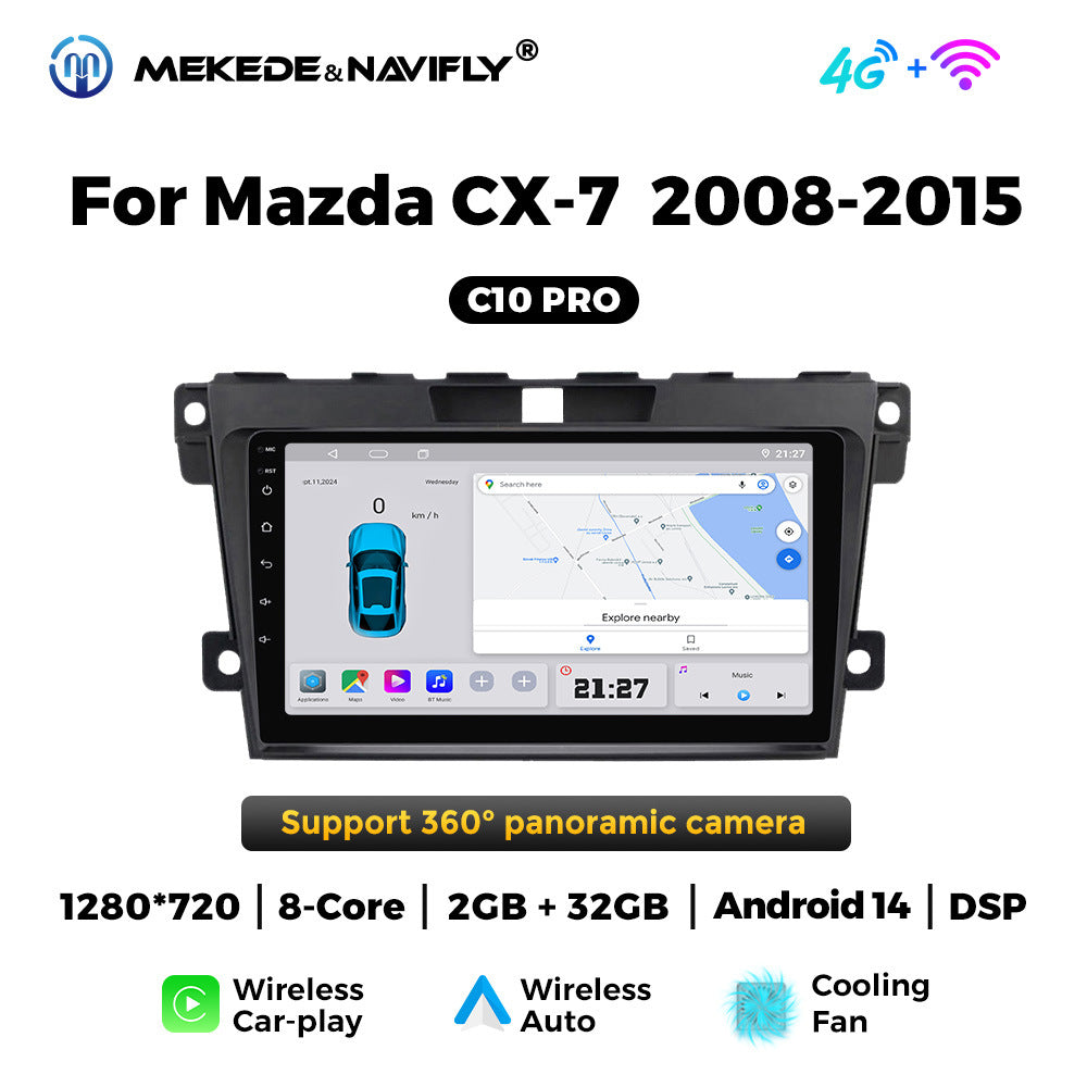 Suitable for Mazda CX-7 08-15 Android large screen central control car navigation radio screen carplay