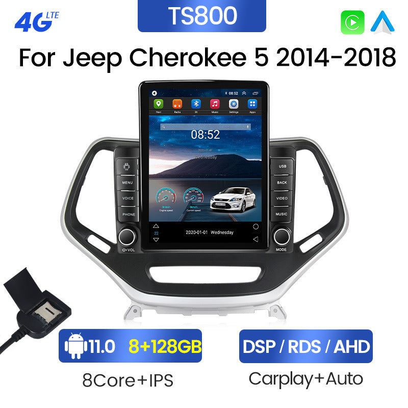 Cross-border wholesale supply of cherokee 5 jeep cherokee vertical screen car android navigation system smart player