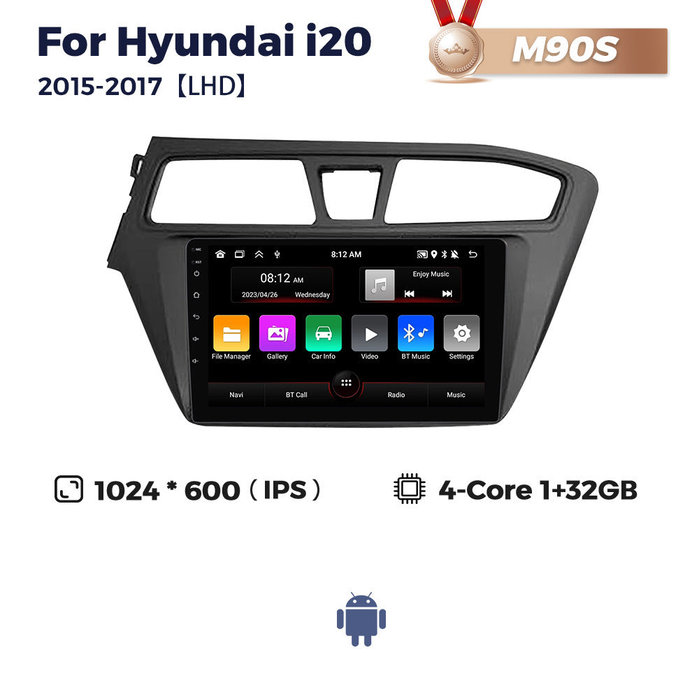 Suitable for hyundai i20 2015-2017 hyundai i20 left-hand drive right-hand drive large screen android car navigation