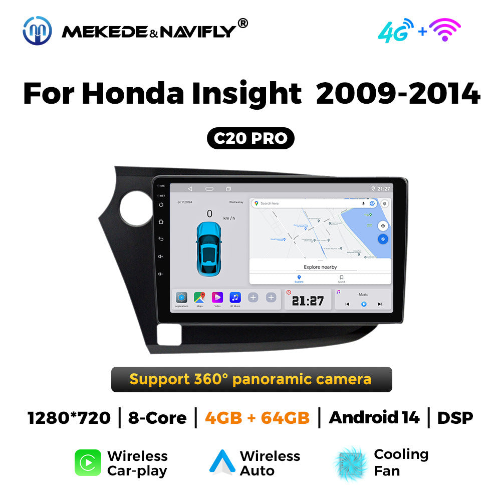 Applicable to Honda Yingshipai 09-14 Android large screen central control car navigation radio screen Bluetooth Carplay