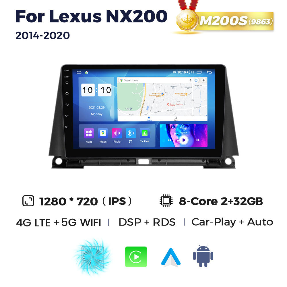 Suitable for Lexus Lexus NX200 14-20 Android Large Screen Central Navigation Radio 8 + 256