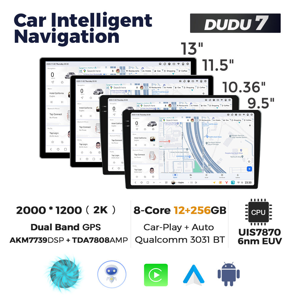 Mekede wholesale Android central control large screen smart car machine navigation private model host DUDU AUTO car