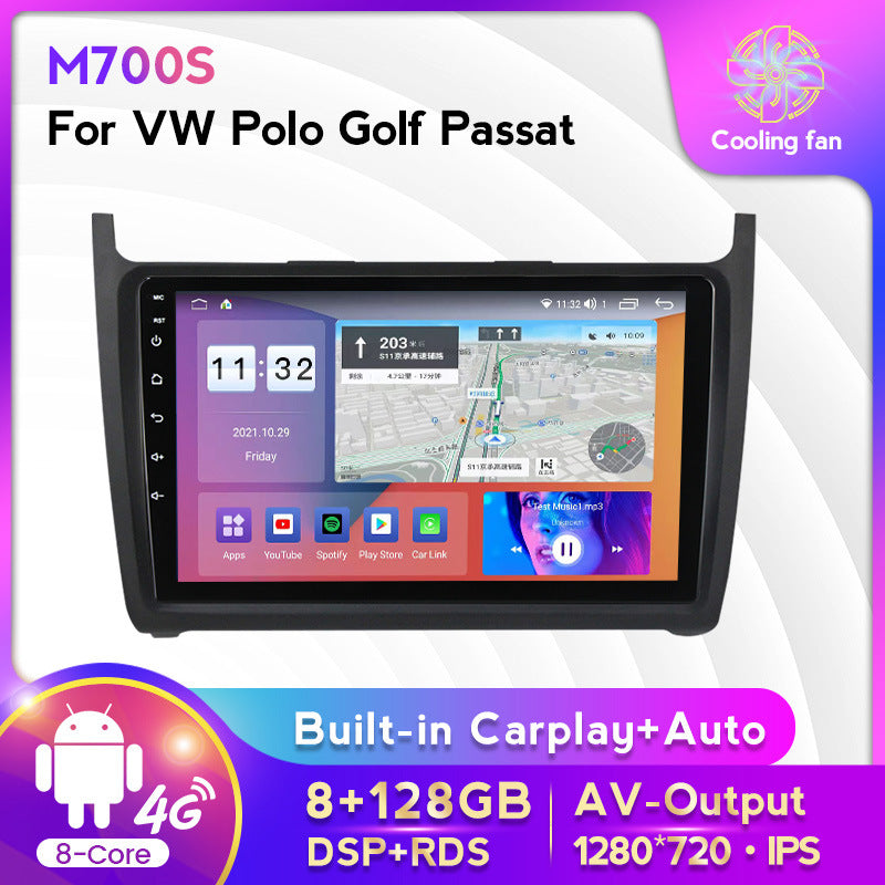 Compatible with Volkswagen, Polo, Passat, Golf, Android large screen, central control in-car navigation screen, 8+128GB