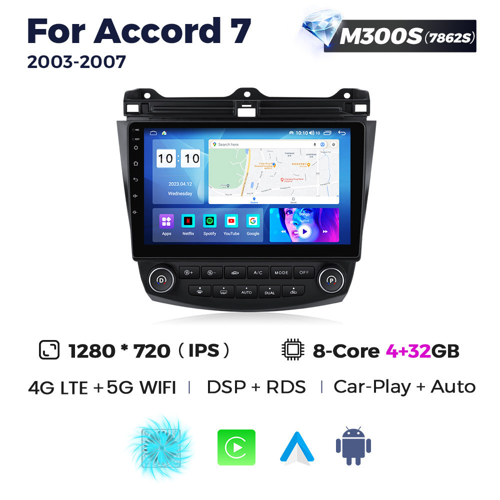 Suitable for 03-07 honda seventh generation accord accord7 android large screen car navigation wireless carplay
