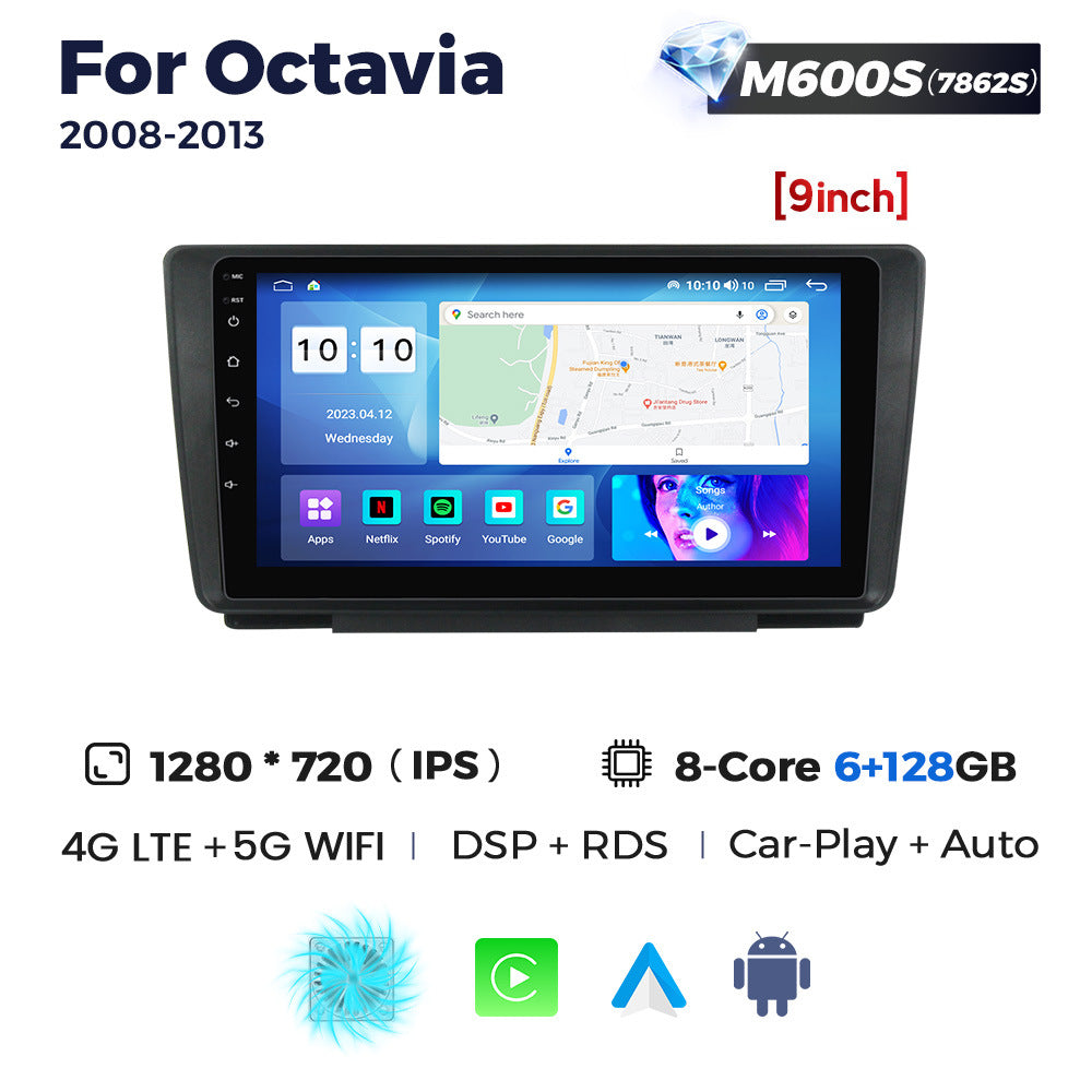 Suitable for 2008-2013 skoda octavia large screen android car navigation host