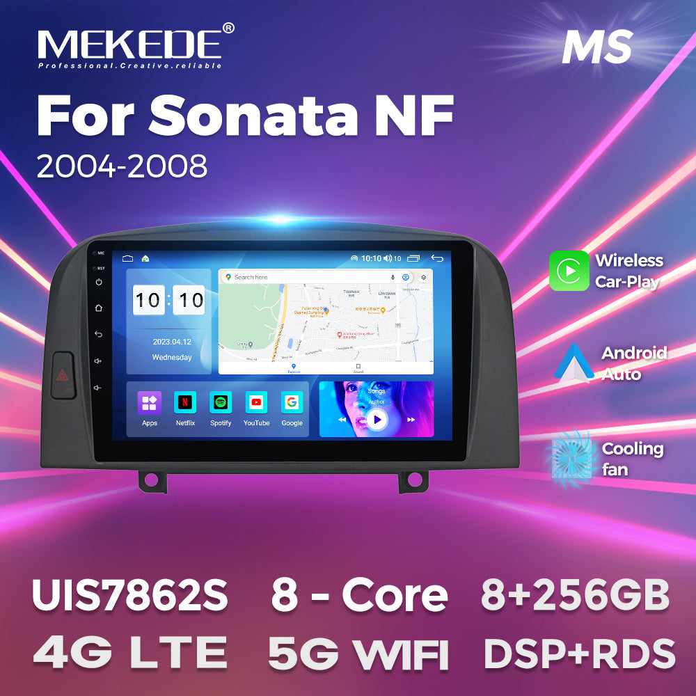 For modern Sonata NF 2004-2008 Android large screen central navigation radio 8 + 256G