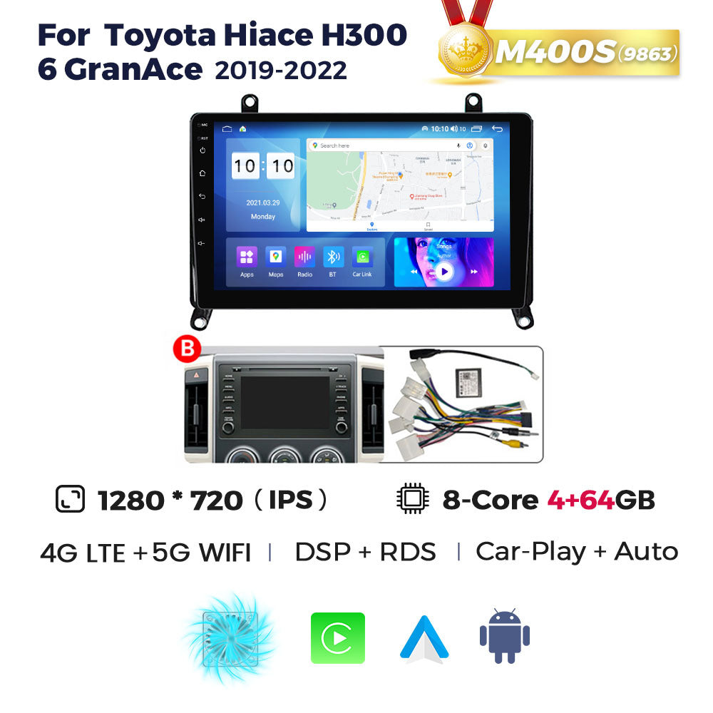 Suitable for toyota hiace h300 6 granace 2019-2022 toyota hiace android navigation