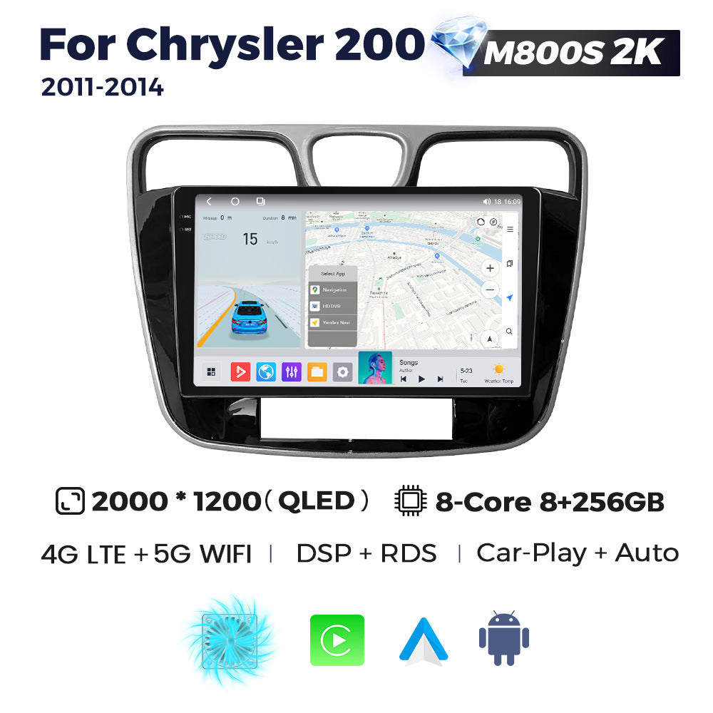 Suitable for chrysler 200 2011- 2014 dodge chrysler 200 large screen android car navigation