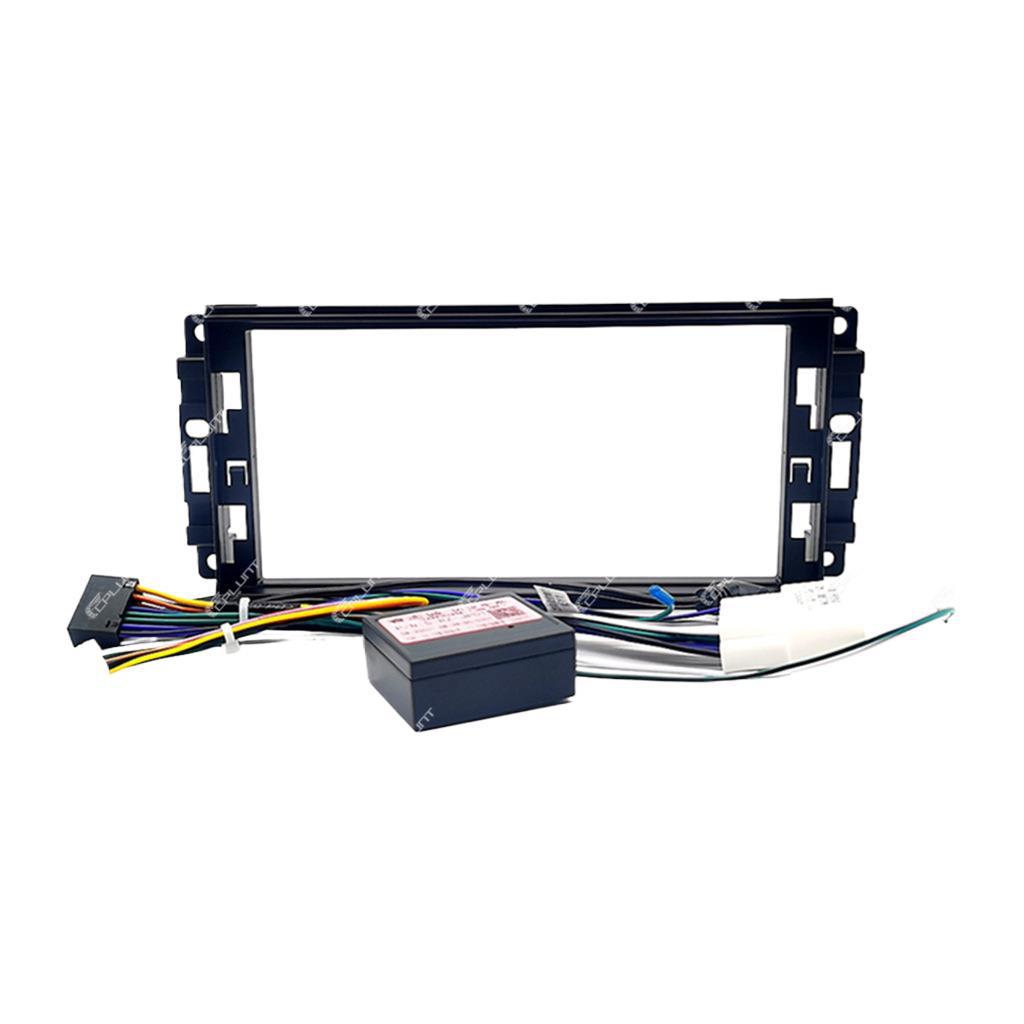 Suitable for jeep wrangler center console dvd panel modification android large screen navigation frame versatile set frame