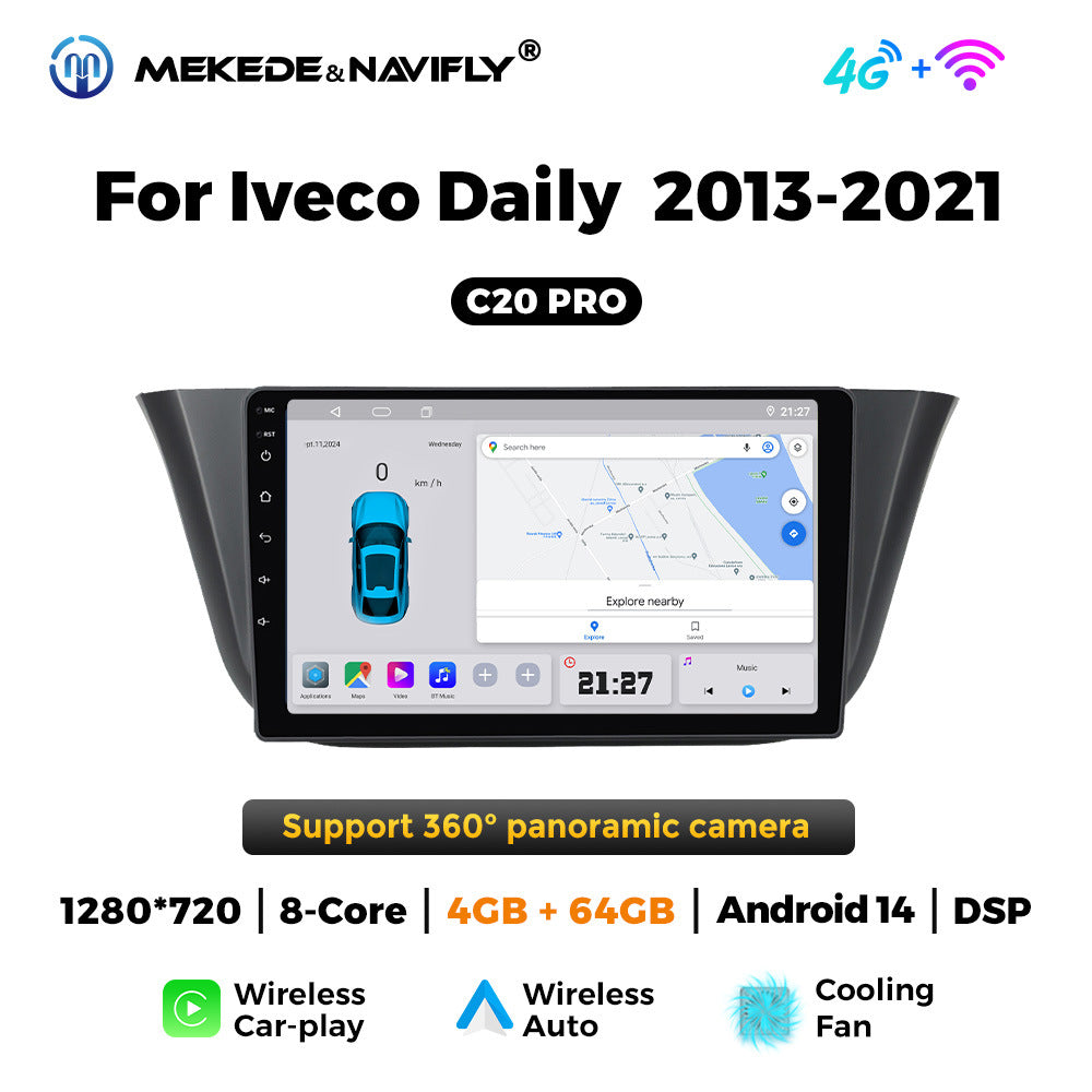 Suitable for iveco daily 2013-2021 iveco deli vehicle android central control navigation/intelligent