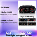 Suitable for BMW 5 series E60 E61 6 series E63 E64 high definition electronic full LCD instrument panel 12.3 inches