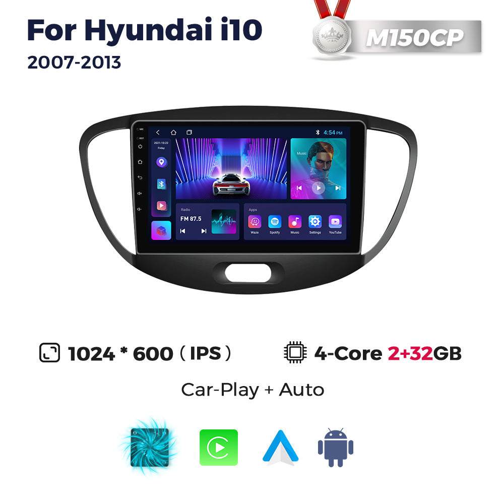 Suitable for modern HYUNDAI i10 07-13 Android large screen central control navigation radio 8 + 256G