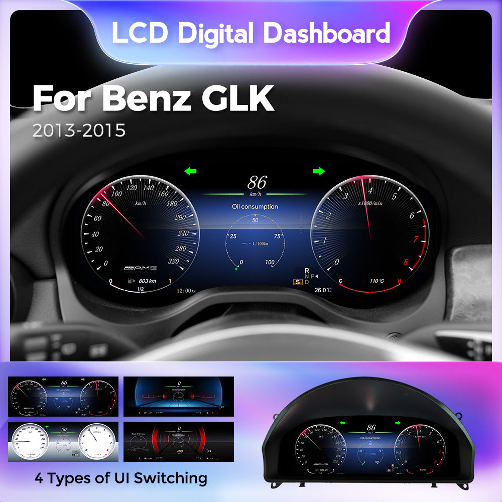 For Mercedes-Benz CLK X204 2013-2015 Full LCD Dashboard 12.3 inch