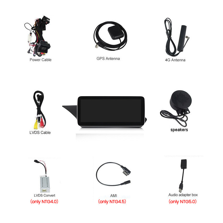 Applicable to Mercedes-Benz E-Class W212 E200 E300 2009-2015 Android large screen central control car navigation Bluetooth