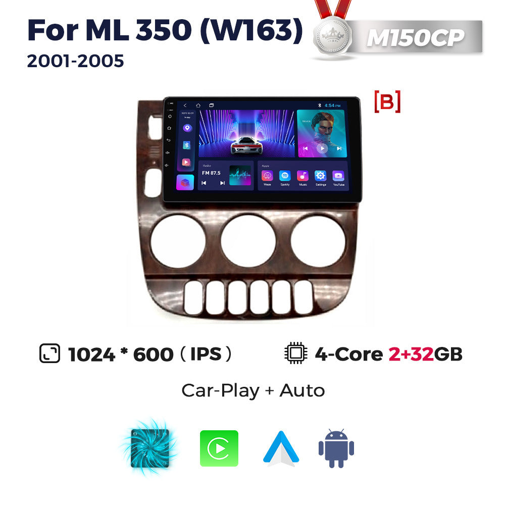 Suitable for 01-05 mercedes-benz ml320 benz ml350 car android large screen navigator wireless carplay