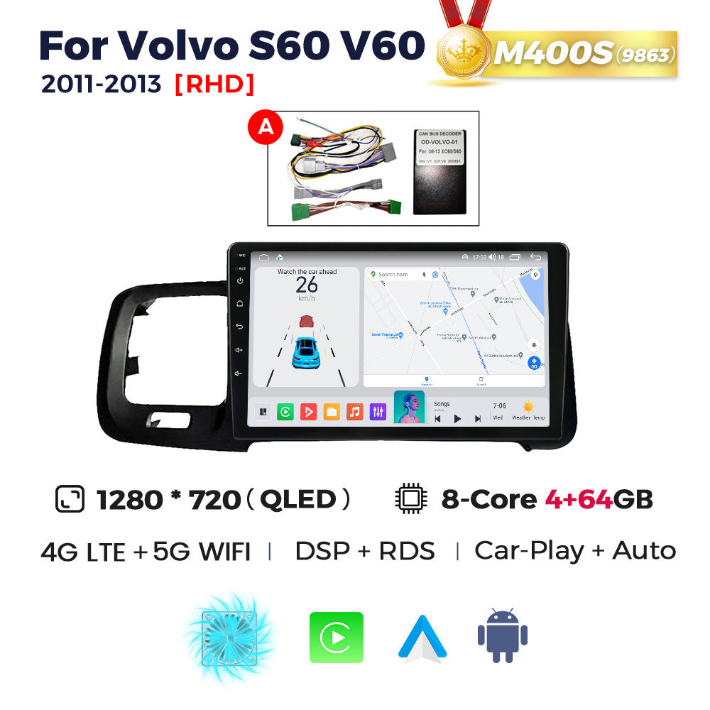 Suitable for rhd volvo s60 v60 2011-2020 right-hand drive volvo s60 android car navigation