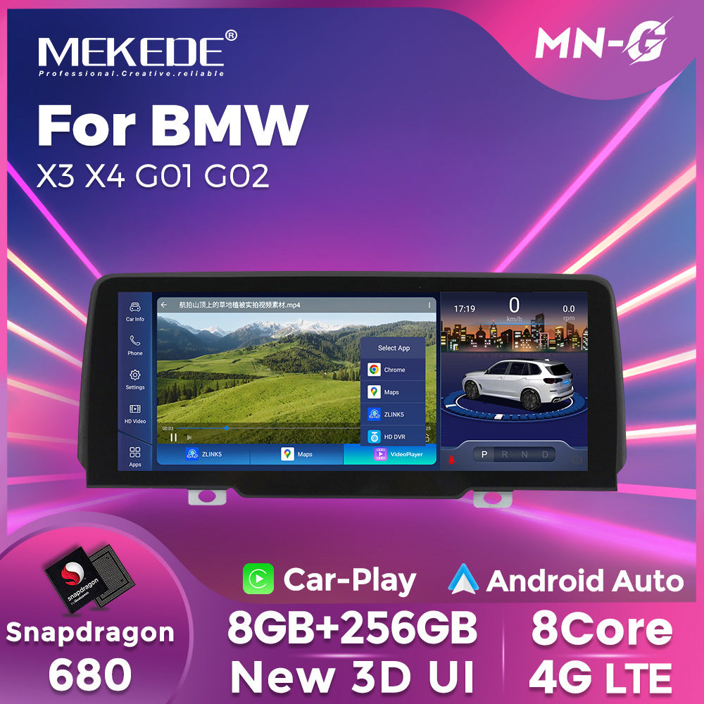 Suitable for bmw x3 x4 g01 g02 evo bmw original car screen upgrade 10.25inch central control android navigation