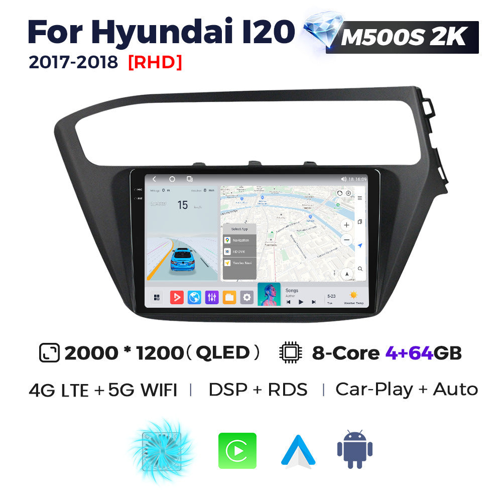 Suitable for hyundai i20 2017-2018, modern i20 retrofit smart android head unit car navigation system
