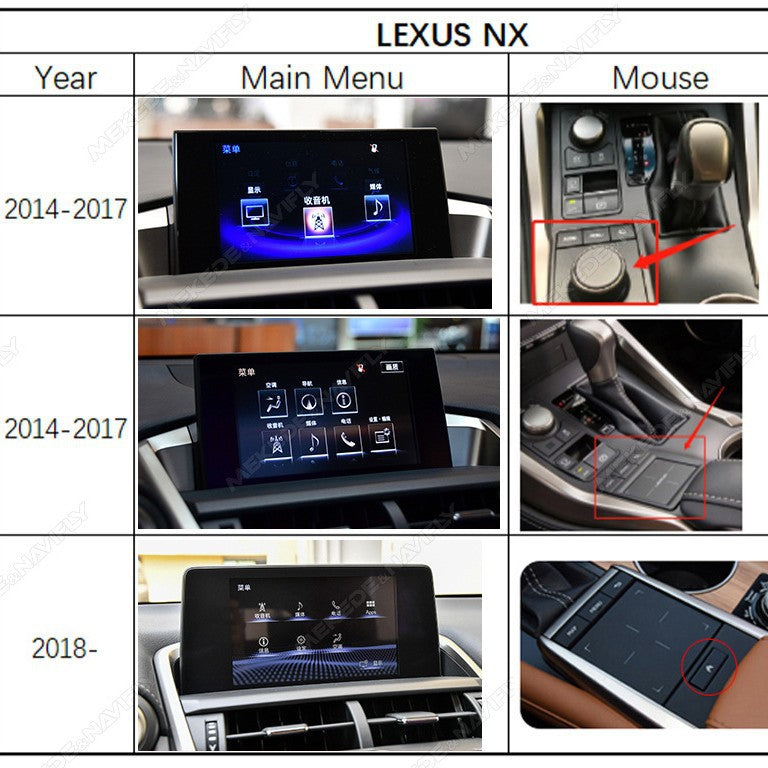 Suitable for lexus nx200 300 2014-2020 lexus nx restoration large screen android navigator
